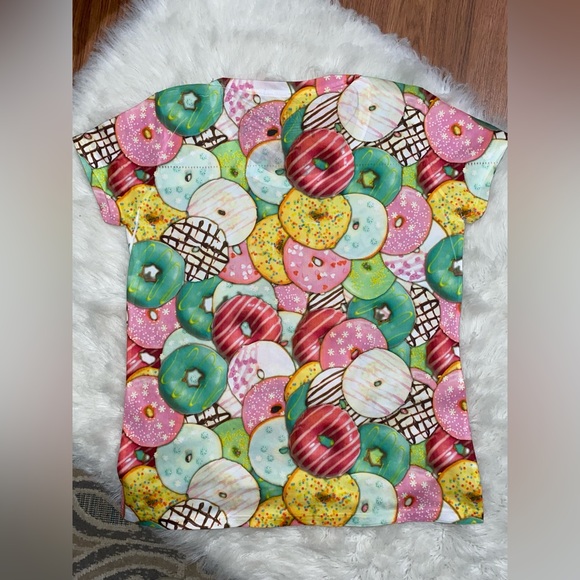 Doughnut Novelty Sugar Print Shirt XL NWOT - Picture 5 of 6